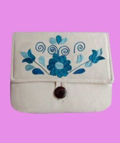 Bolso de Flores Azul